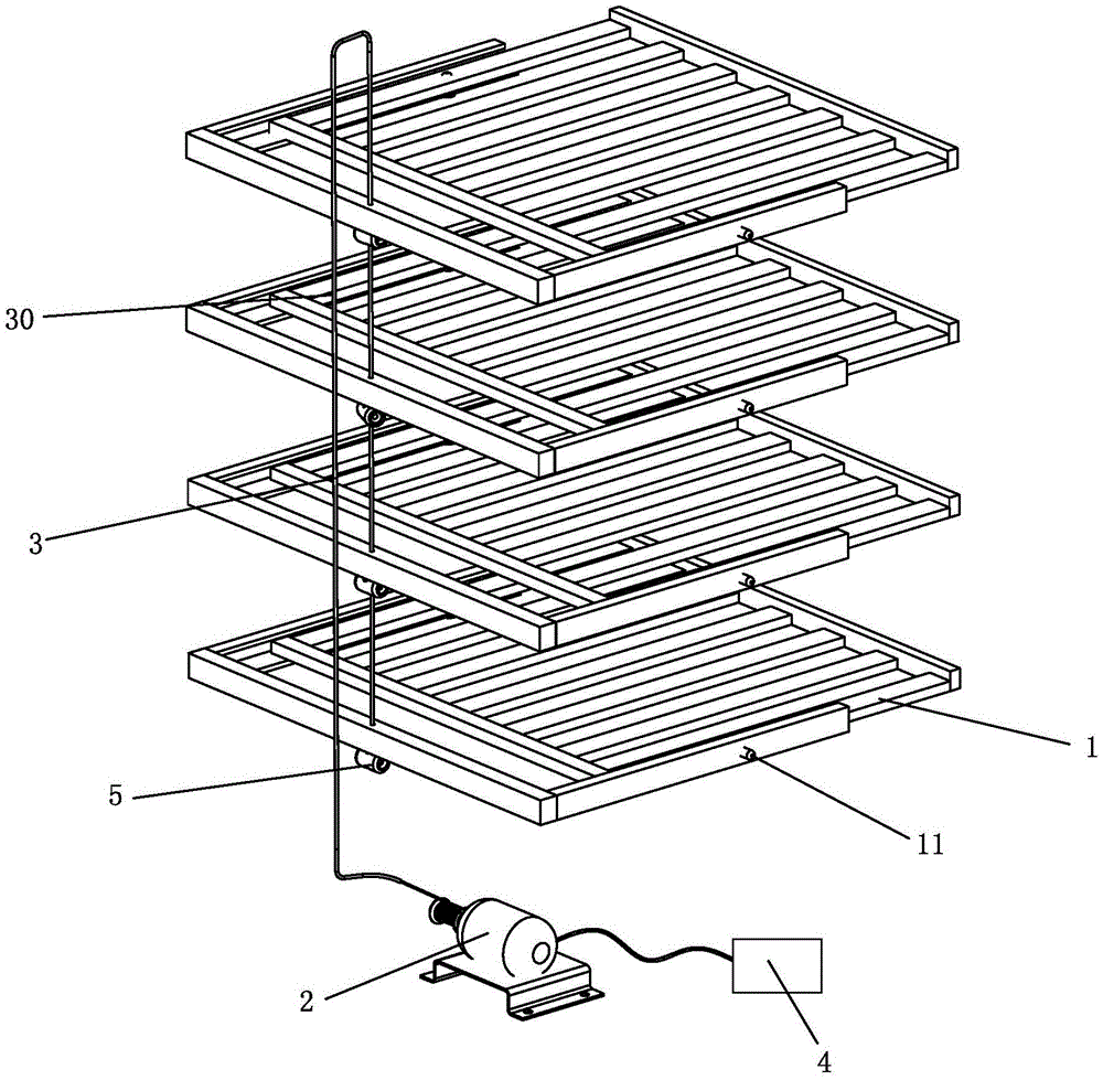 Mechanism for rotating winebottles and wine cabinet provided with mechanism