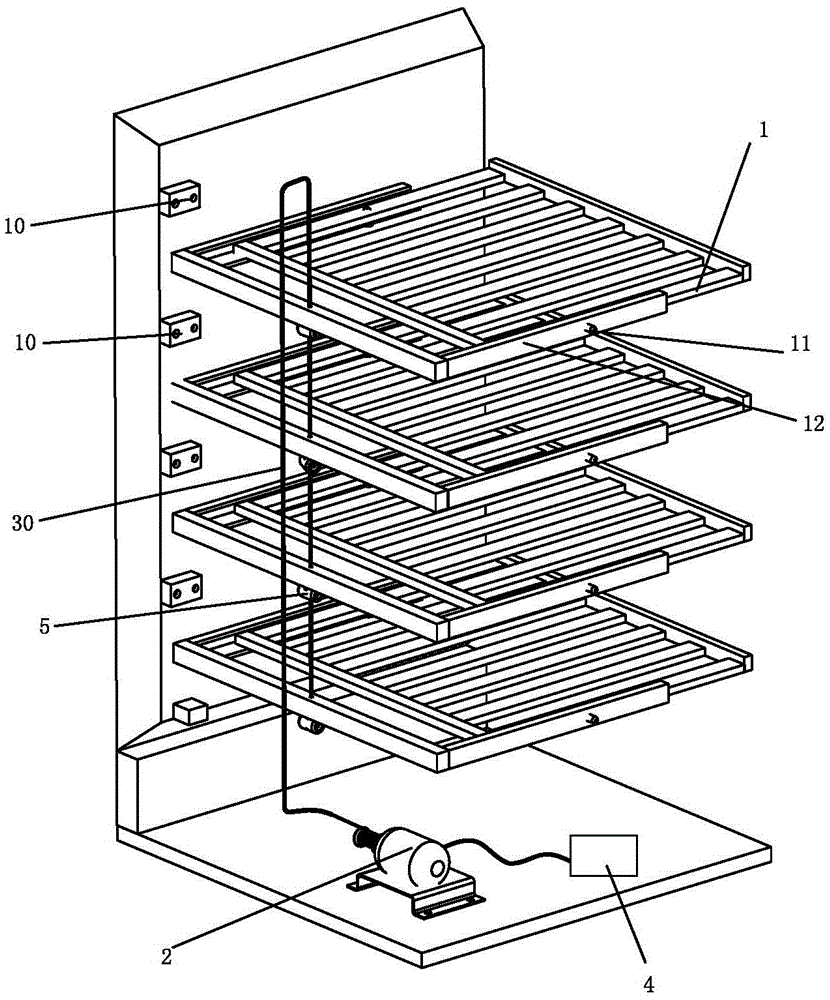 Mechanism for rotating winebottles and wine cabinet provided with mechanism