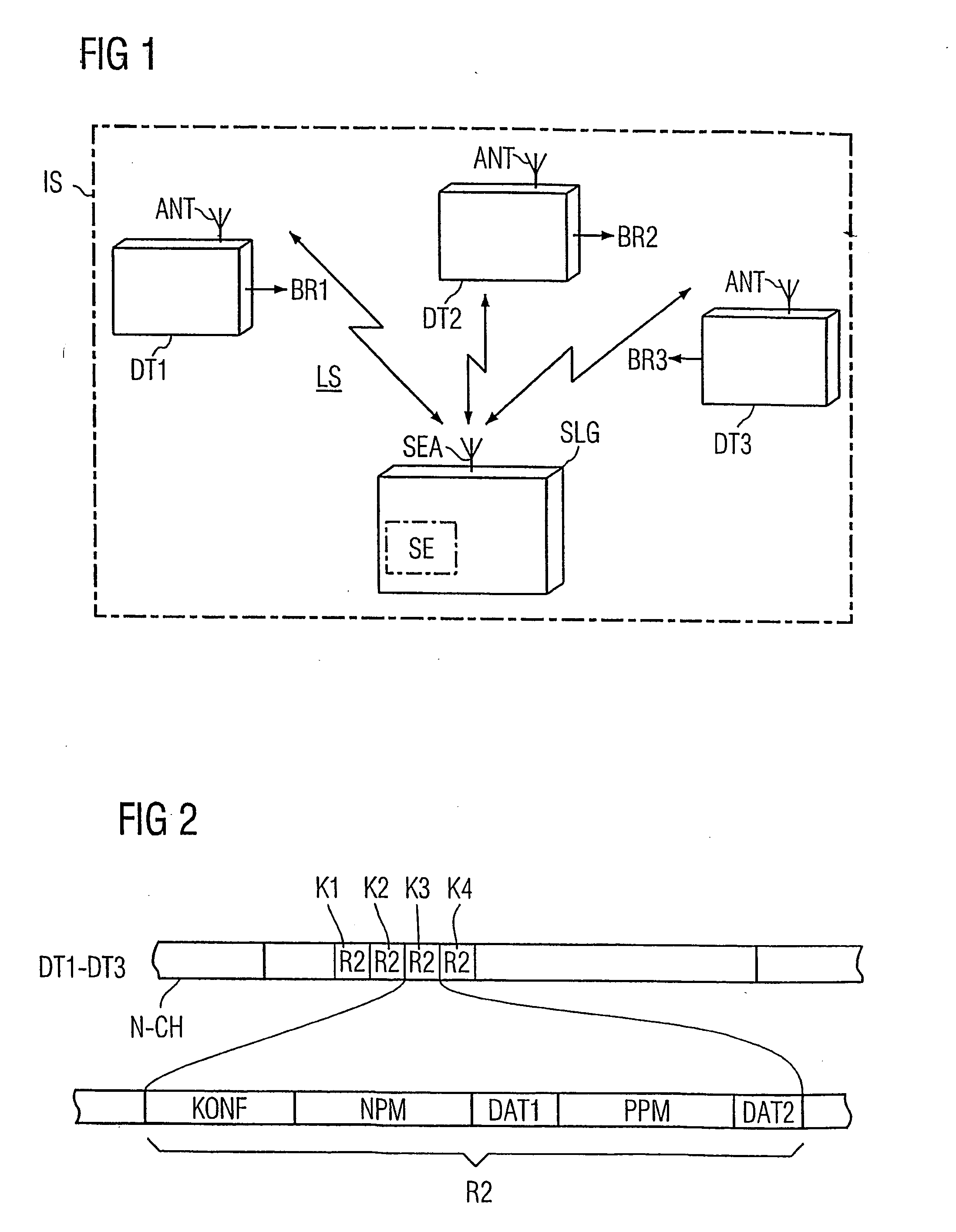 Method for determining the distance between a base station and a mobile object, in addition to a base station and identification system for a method of this type