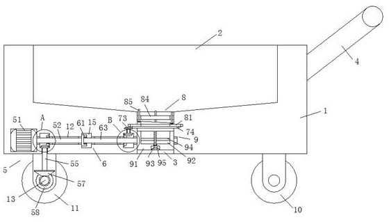 Garden ecological nursery stock planting and fertilizing device