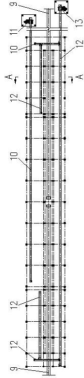 In-series merging arrangement process for two blast furnace ore coke groove systems