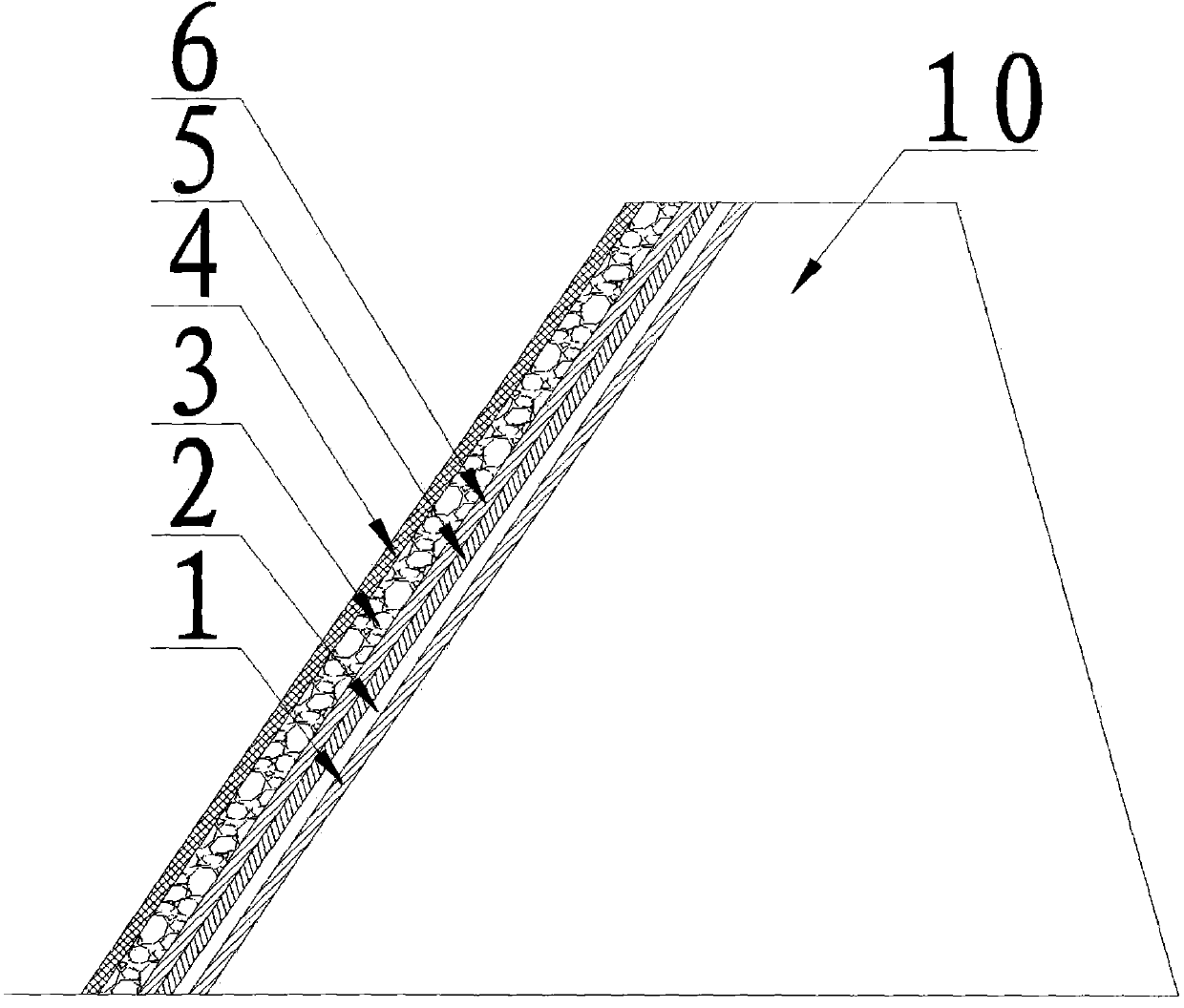 Anti-seepage treatment method for artificial dam