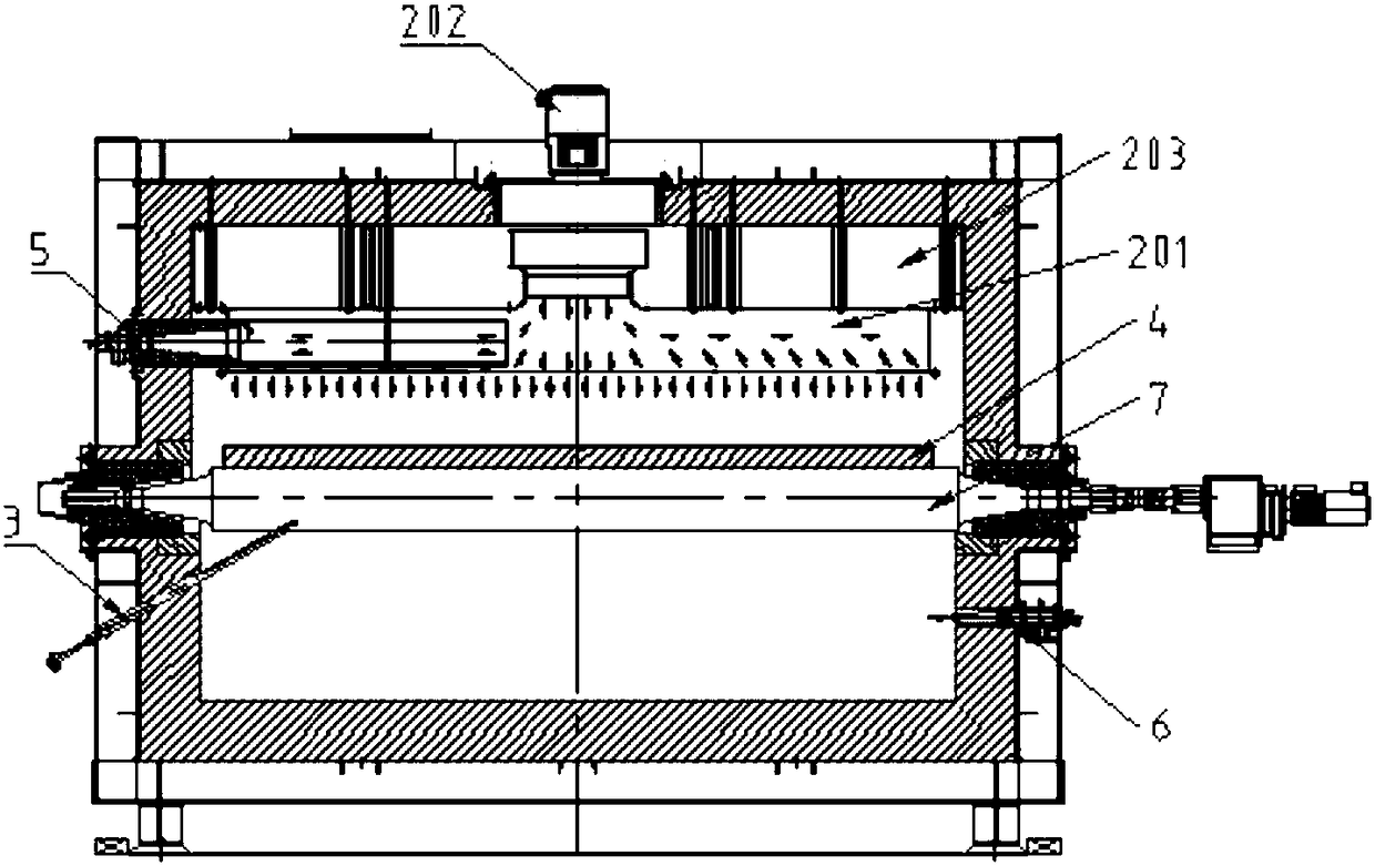 Wide and thick plate roller hearth furnace system with severe convection circulating devices