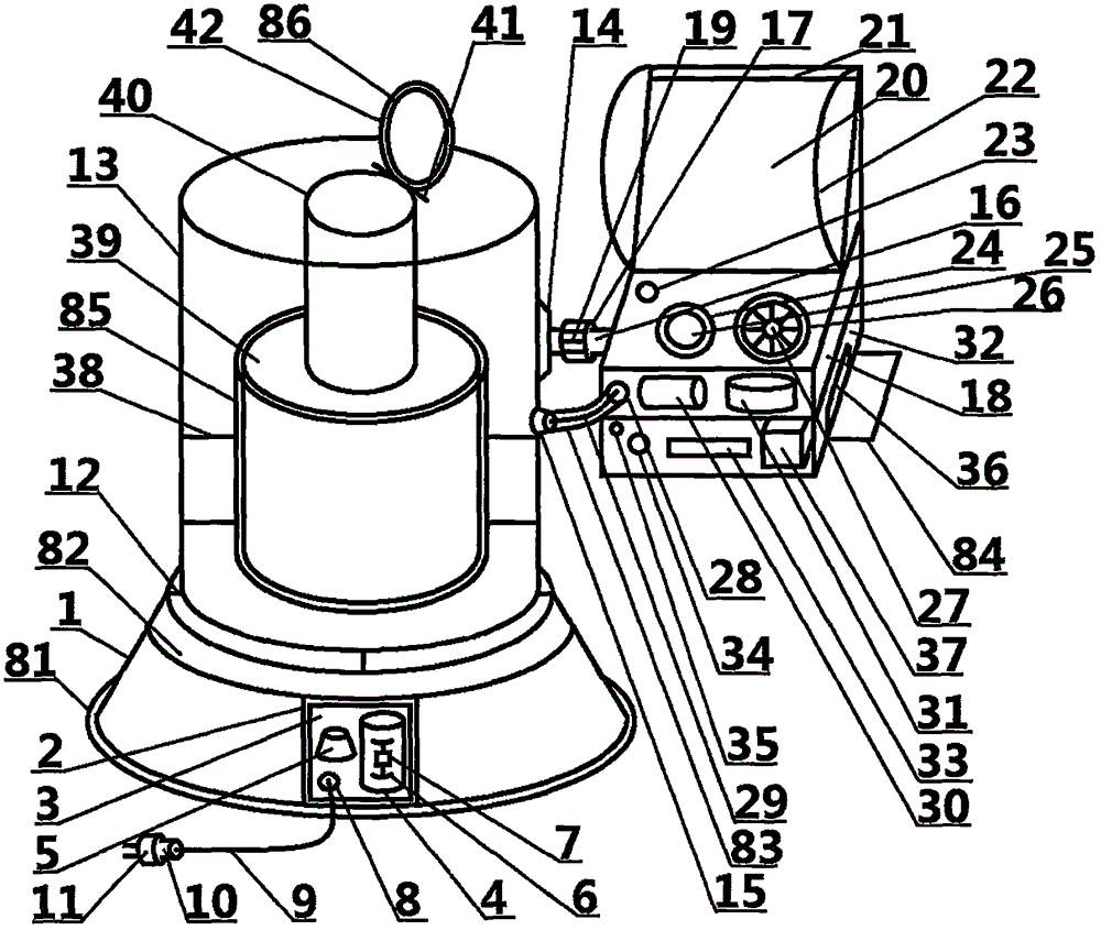 Magnetic resonance matter wave spectrogram inspection device