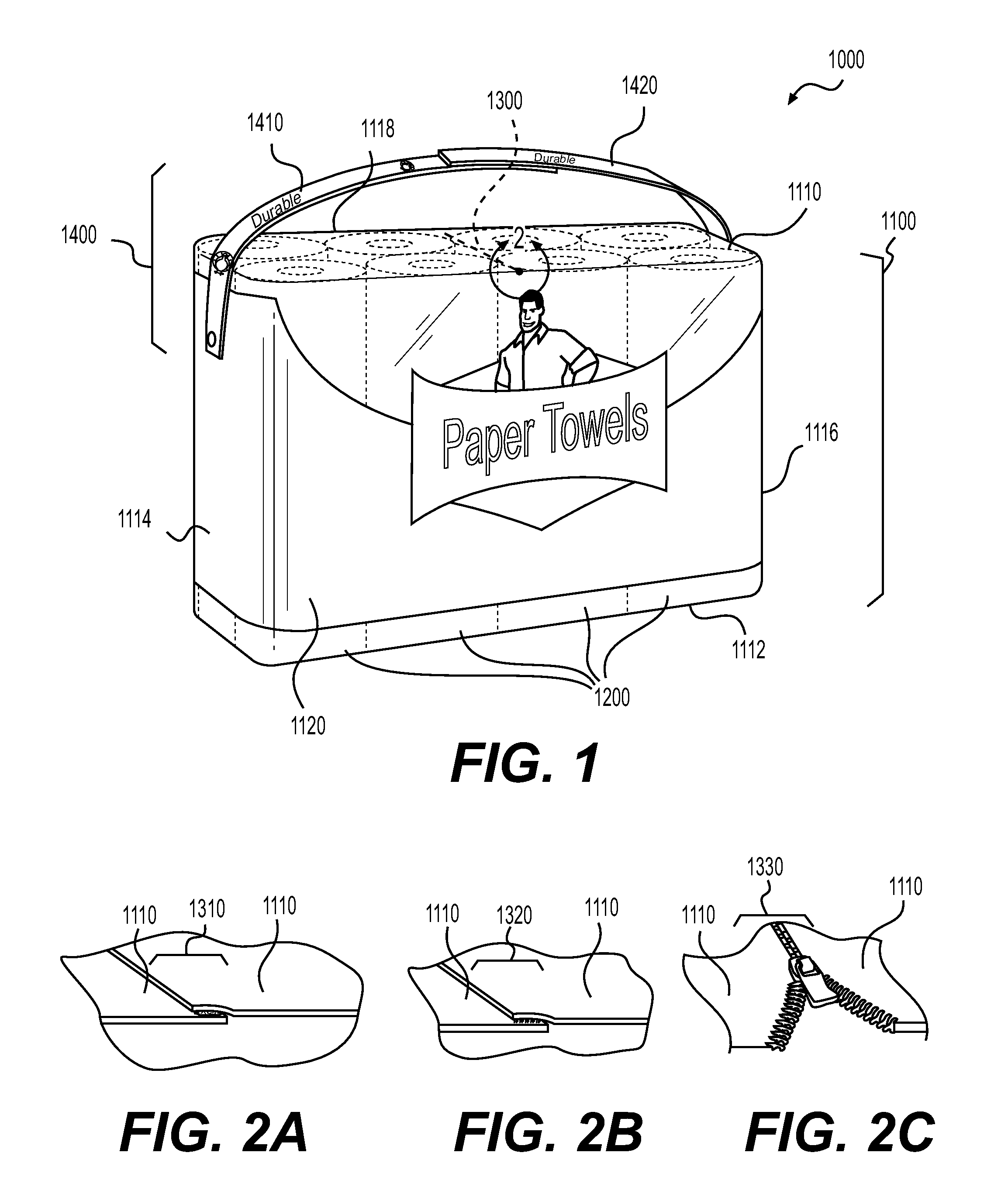 Package with a multi-piece handle