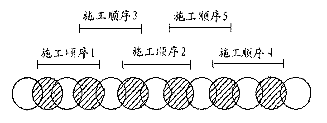 Construction method for supporting foundation ditch of reinforced cement earth wall