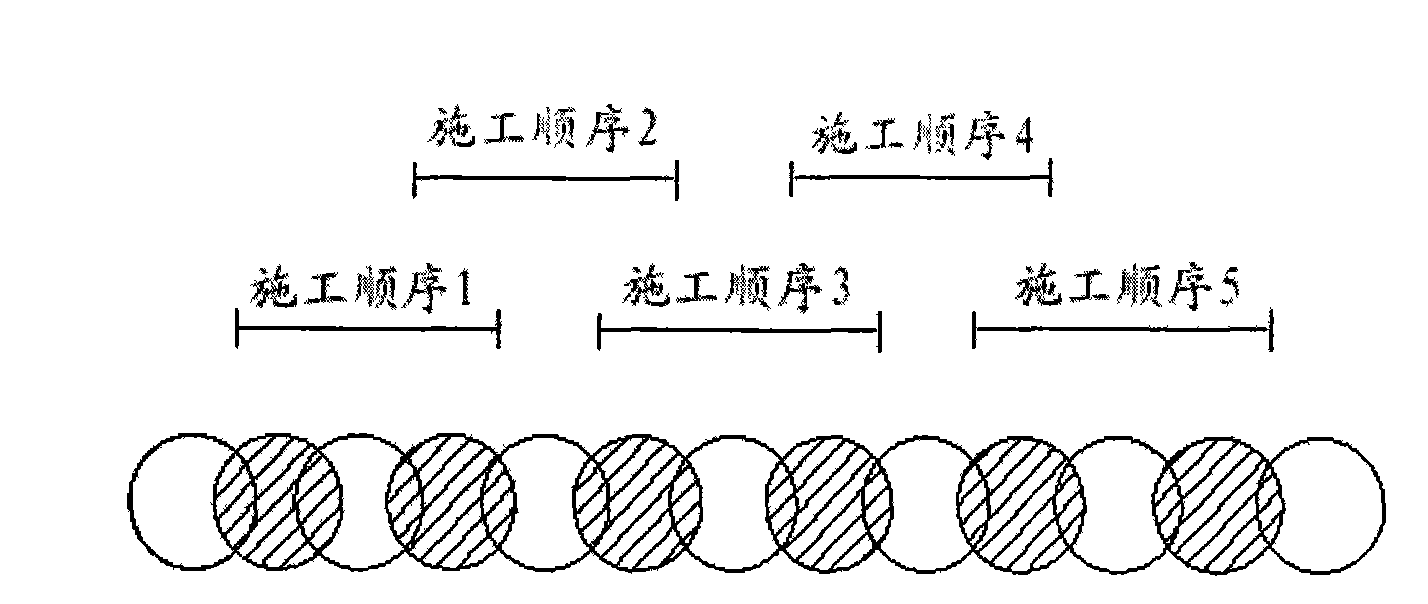 Construction method for supporting foundation ditch of reinforced cement earth wall