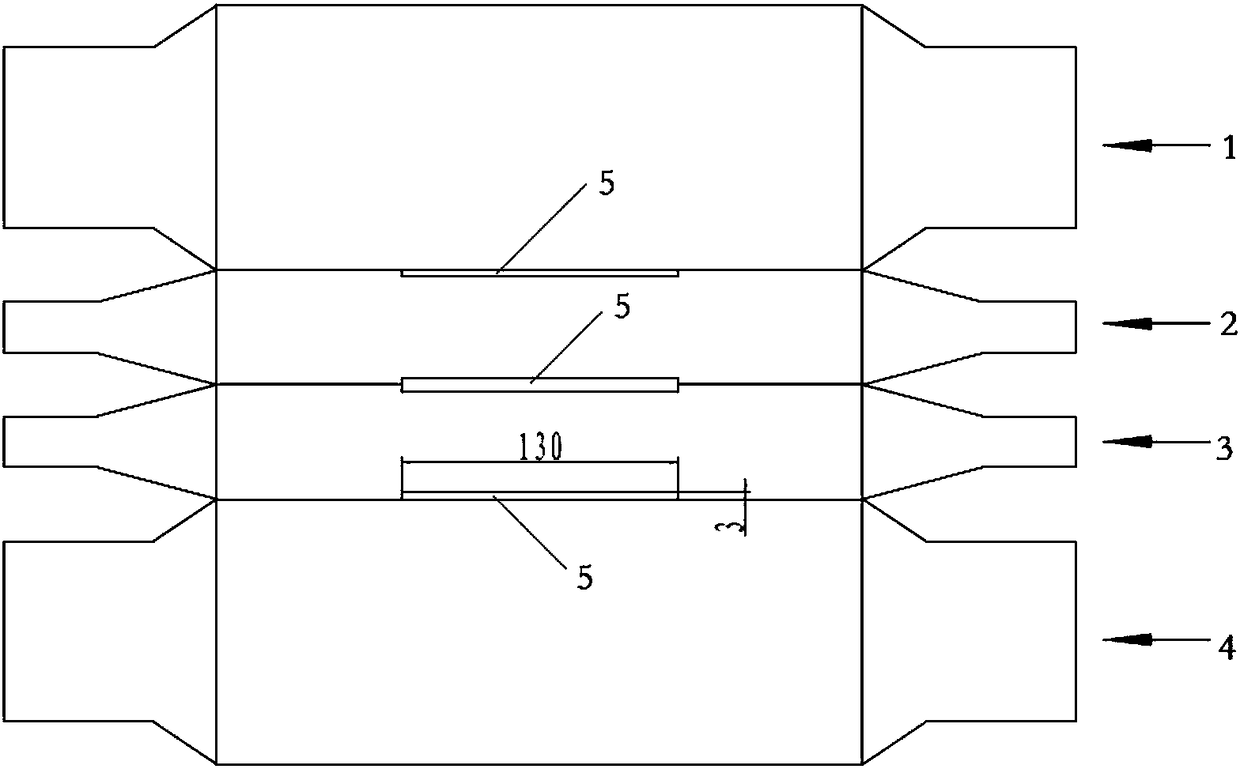 Through type silver and copper composite ingot and making method for strips