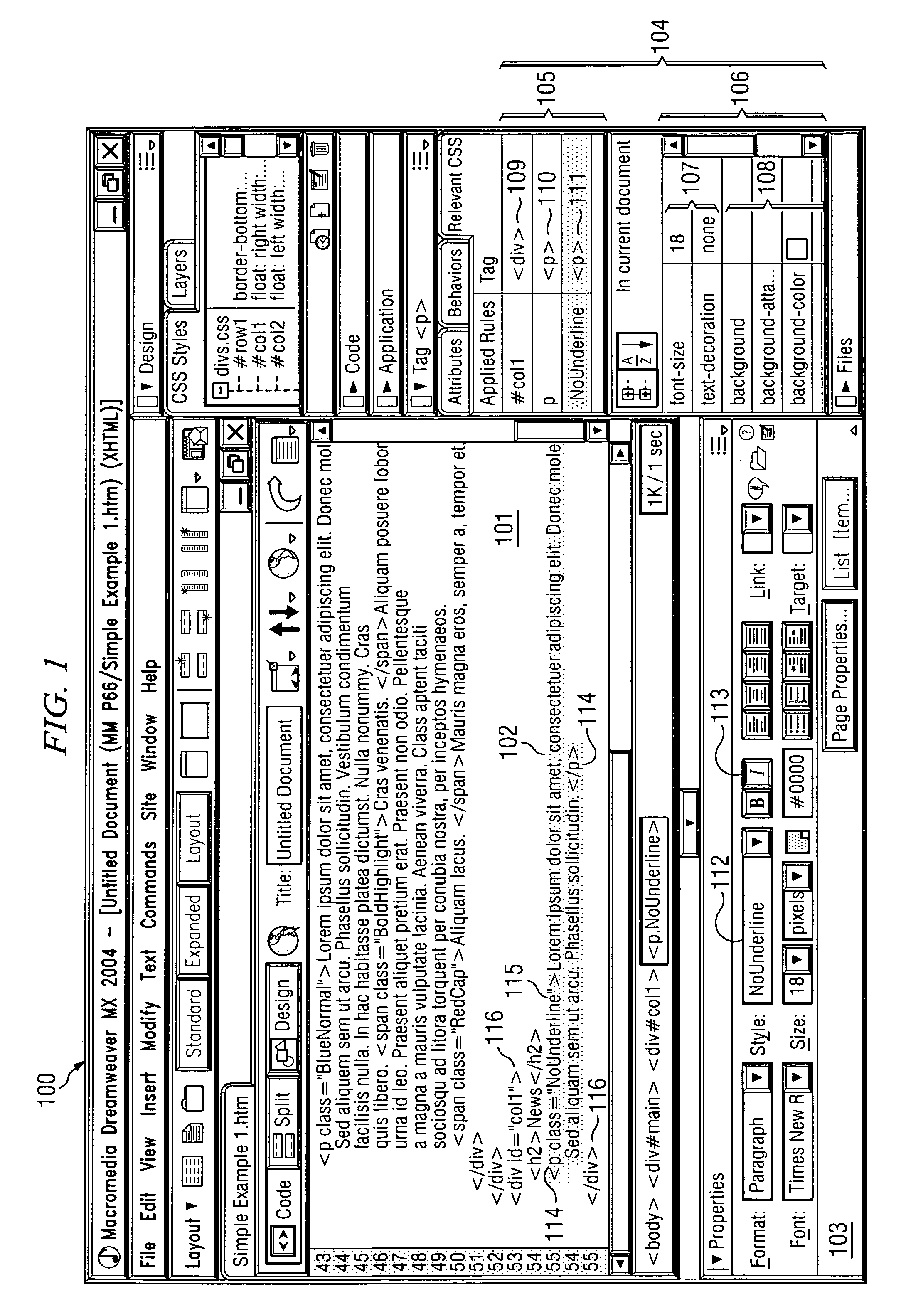 Relevant rule inspector for hierarchical documents