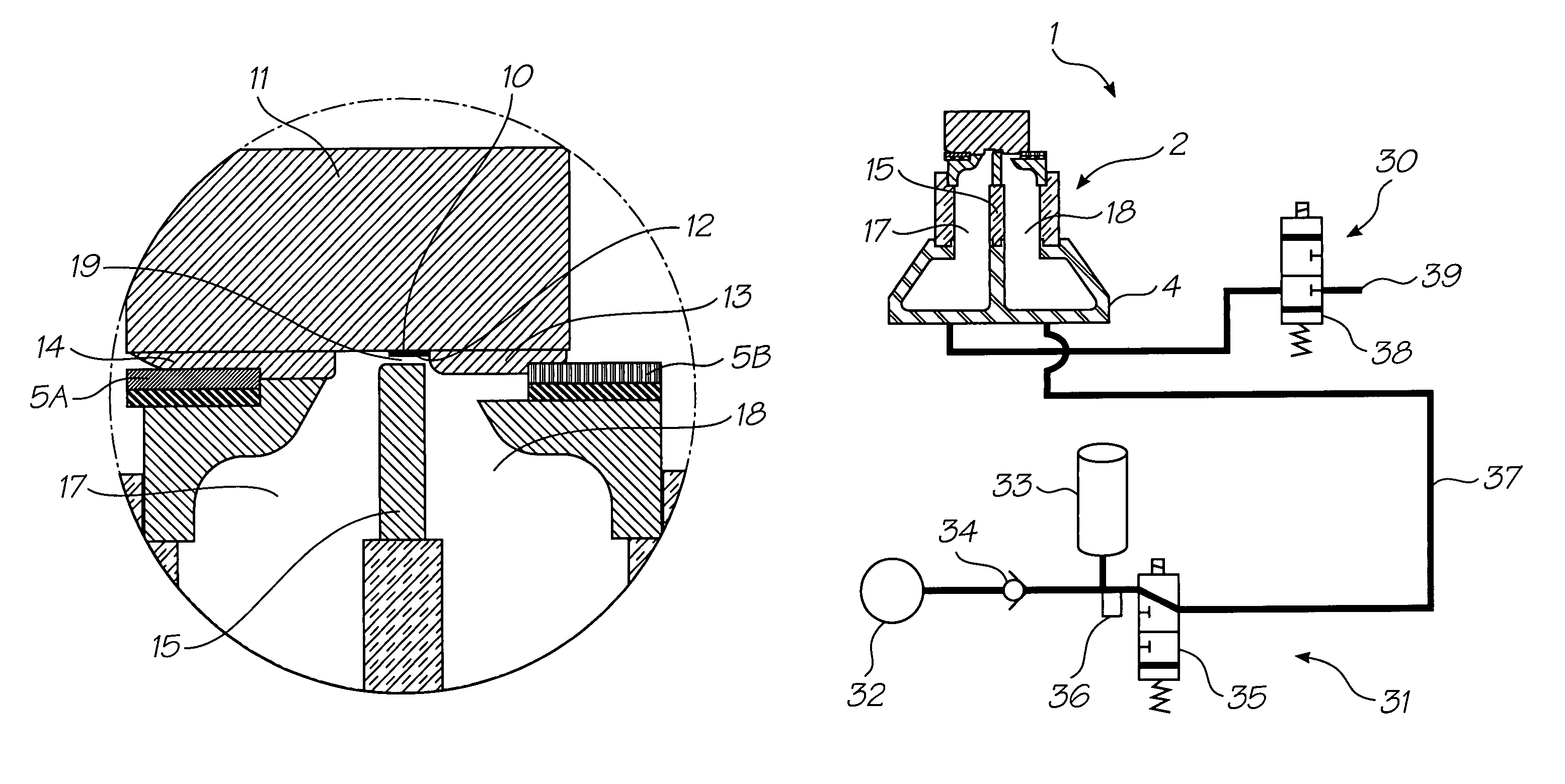 Printhead maintenance assembly configured for air blast cleaning