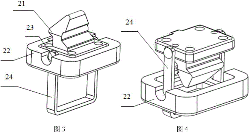 Railway piggyback container transportation flatcar