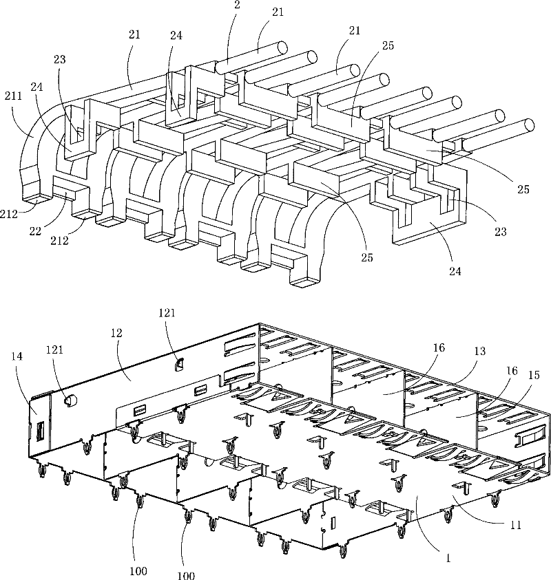 Electric connector with light guide component