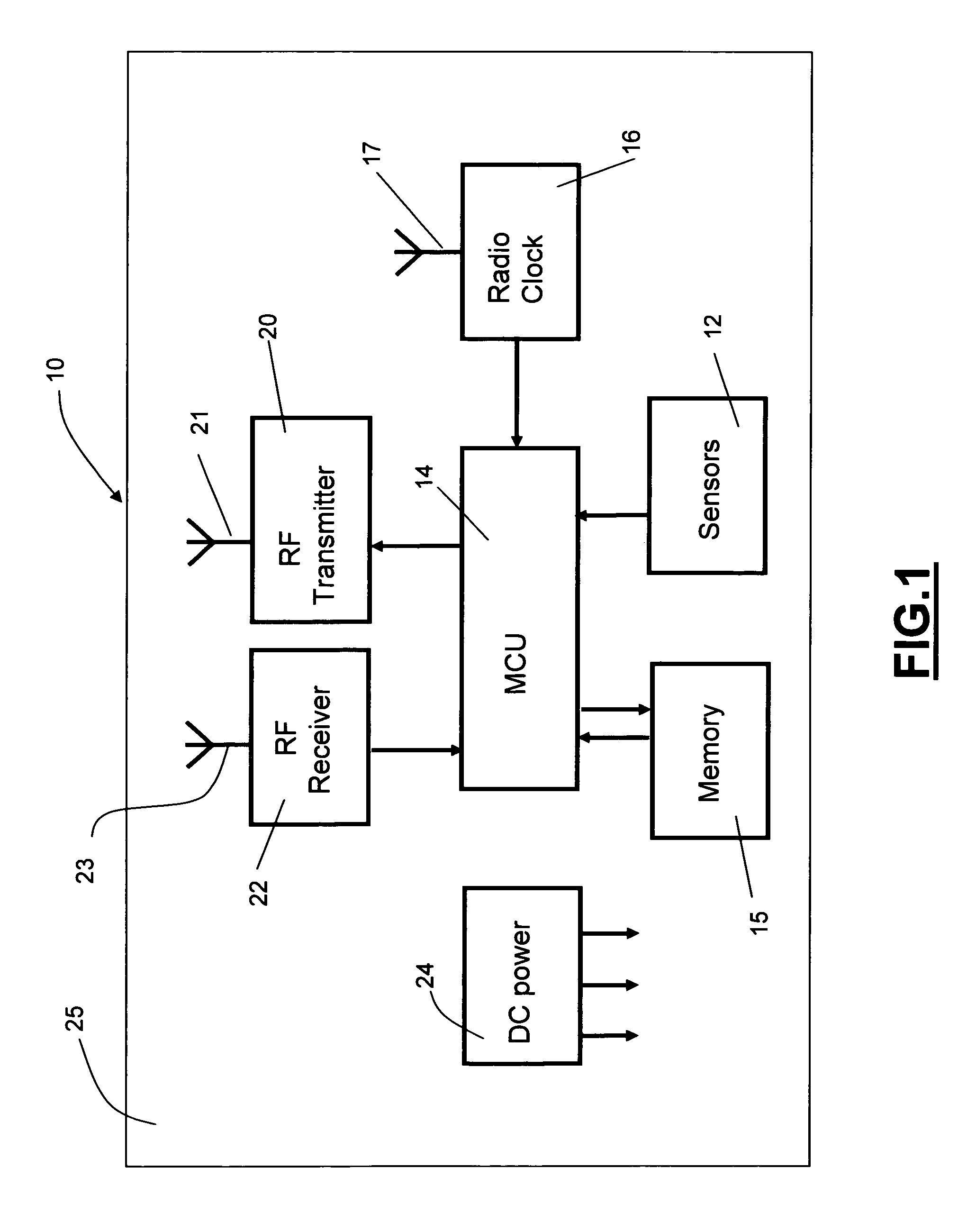 Tire parameter sensor unit with real time data storage