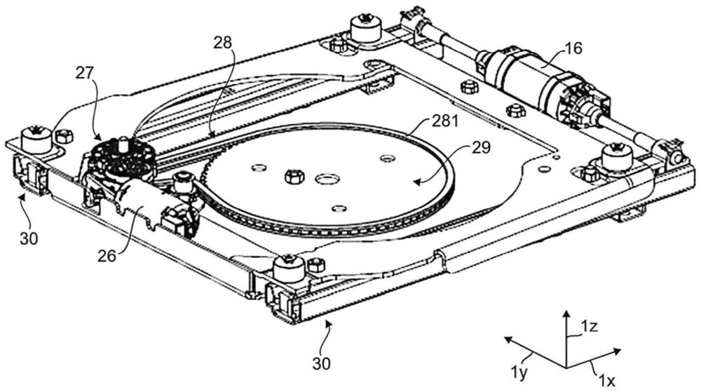 Vehicle seat with longitudinal adjustment device and rotation adjustment device