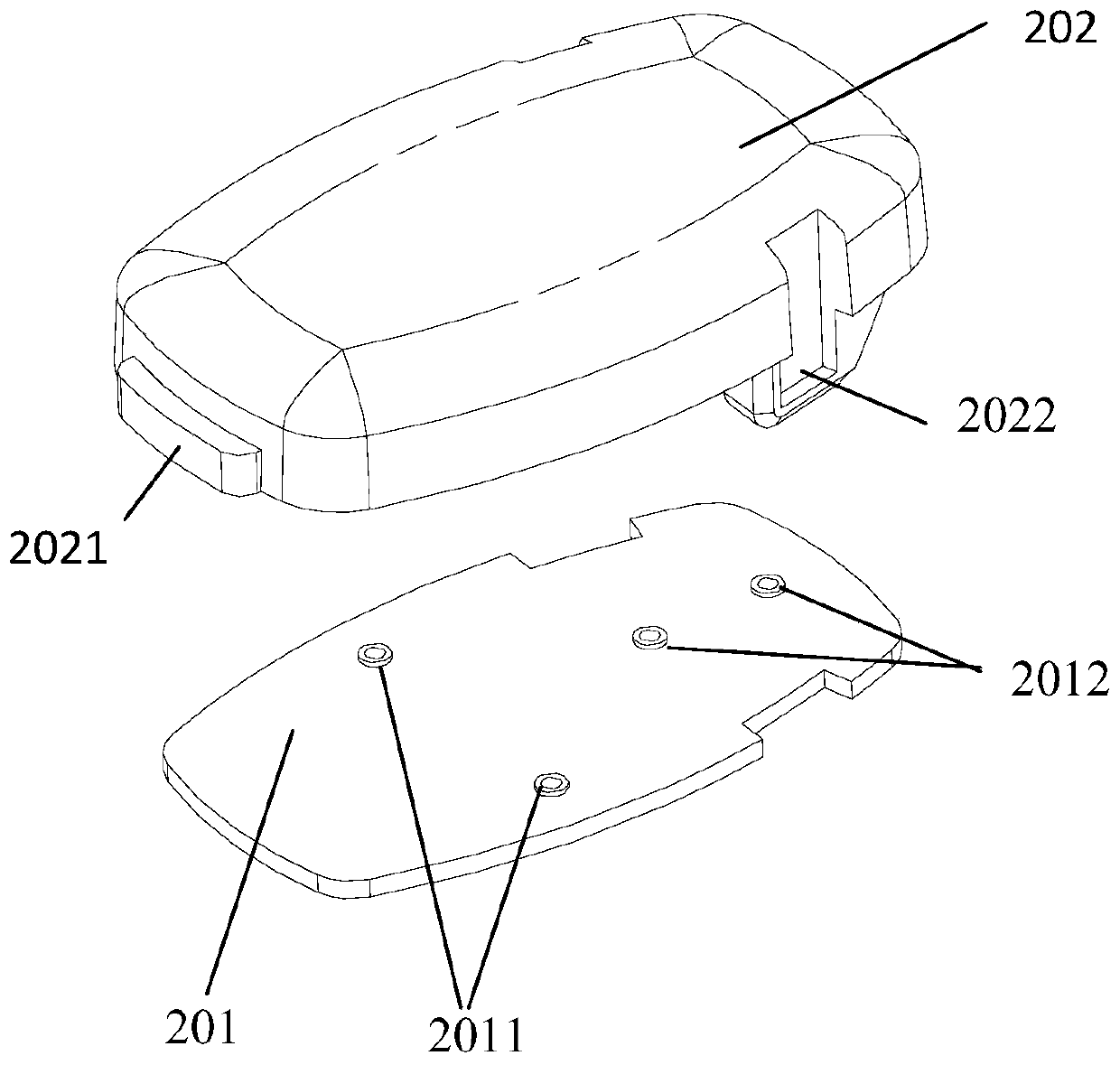 Separately powered dynamic blood sugar monitoring transmitter, system and signal sampling method