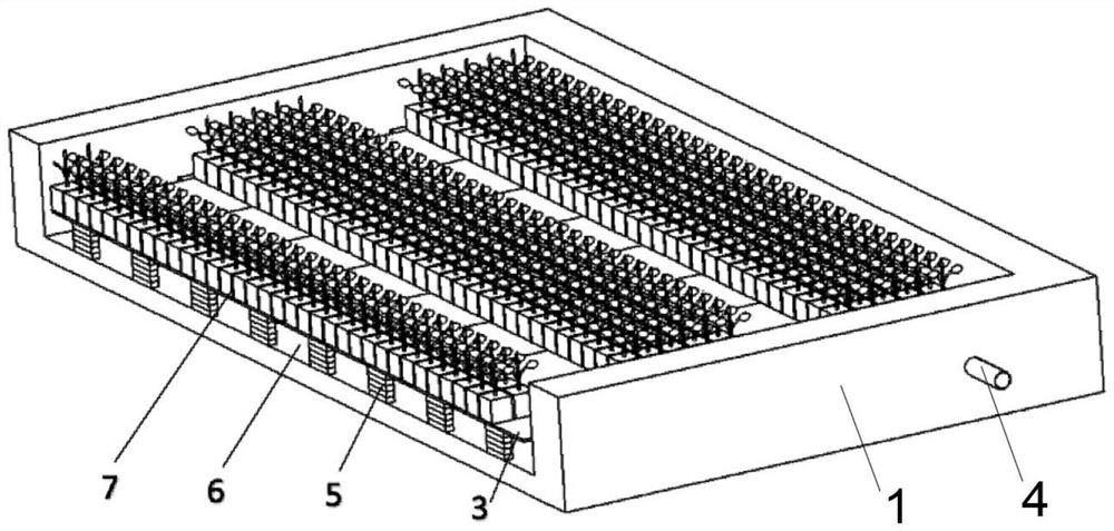 Urban roof water storage plant production device