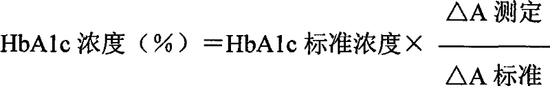 Detection kit using glycosylated hemoglobin enzyme method