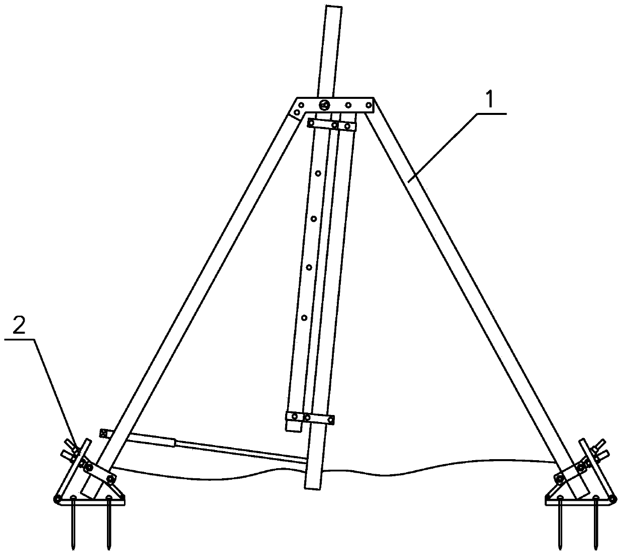 10kV isolation switch live direct connection device and method for outdoor beam of substation