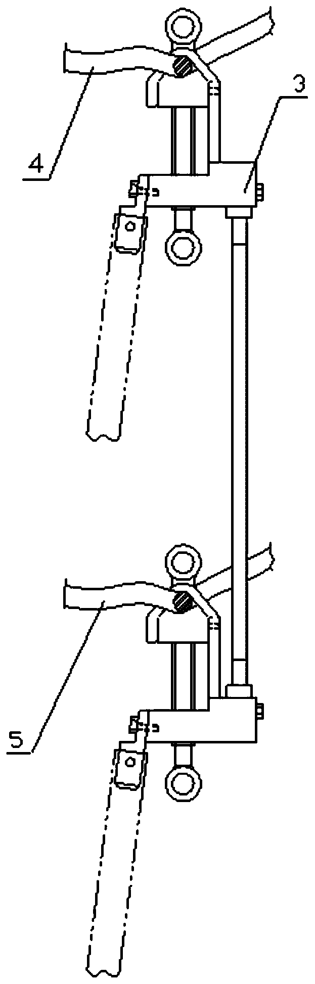 10kV isolation switch live direct connection device and method for outdoor beam of substation