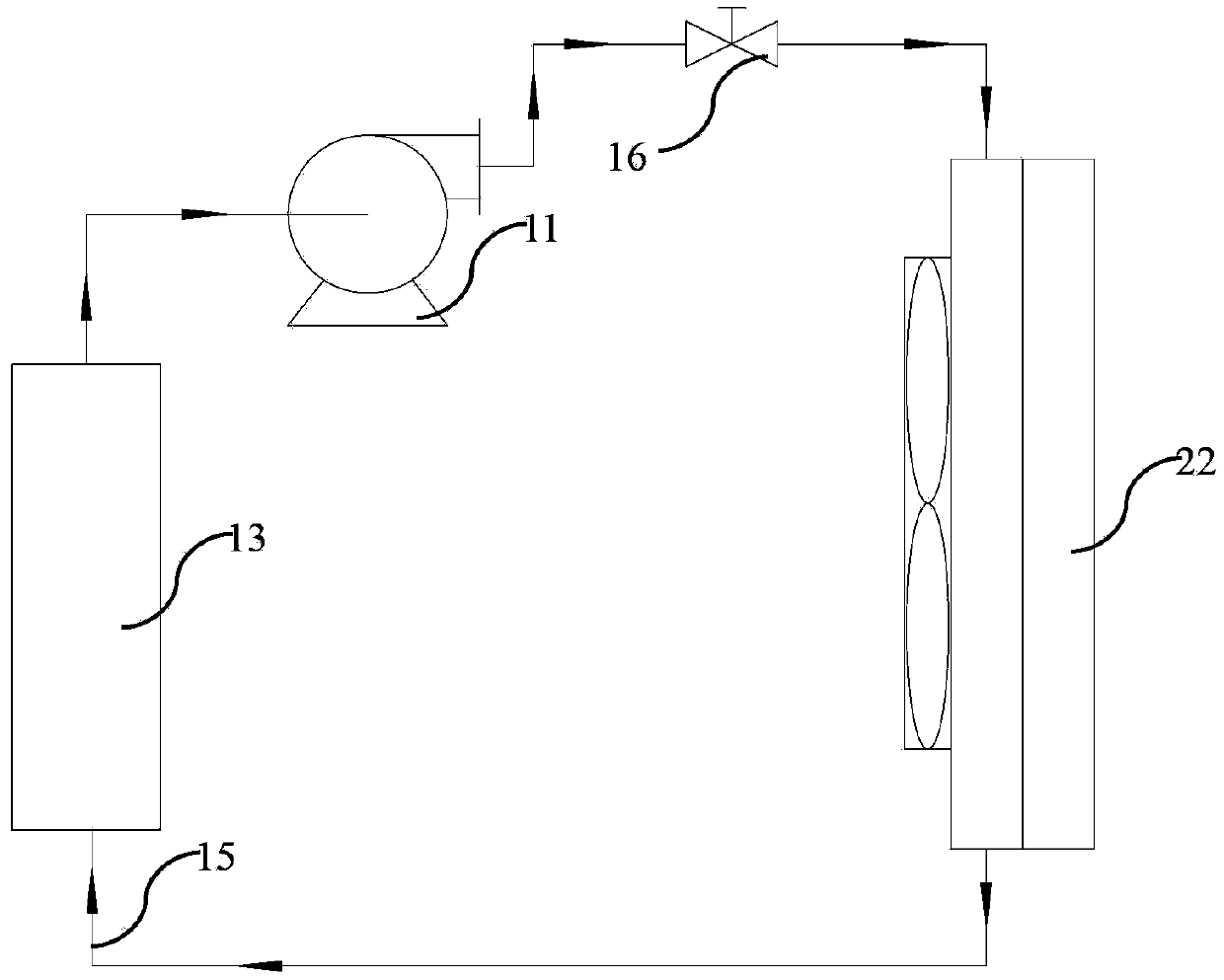 Vehicle-mounted battery pack heat management system