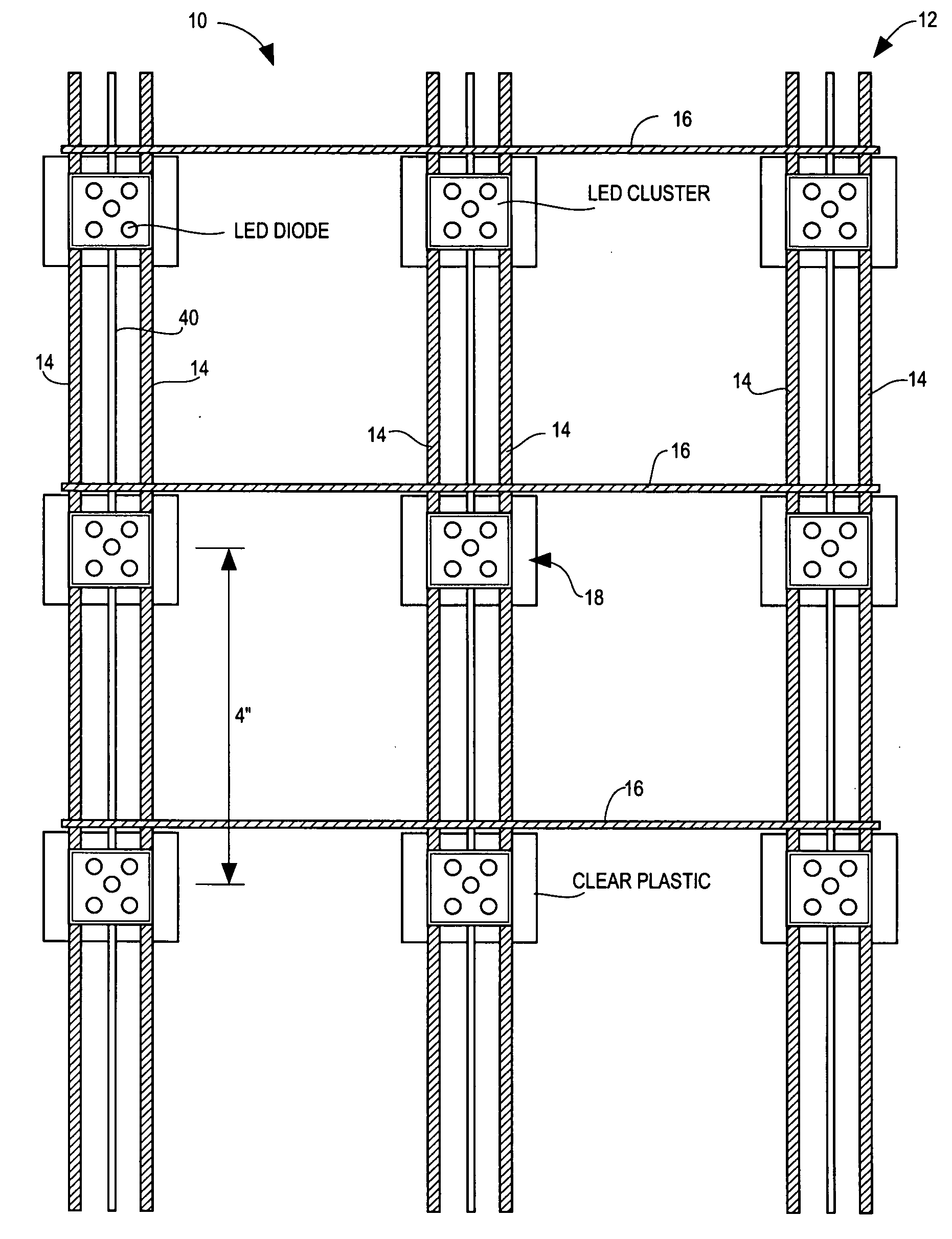 Led net display