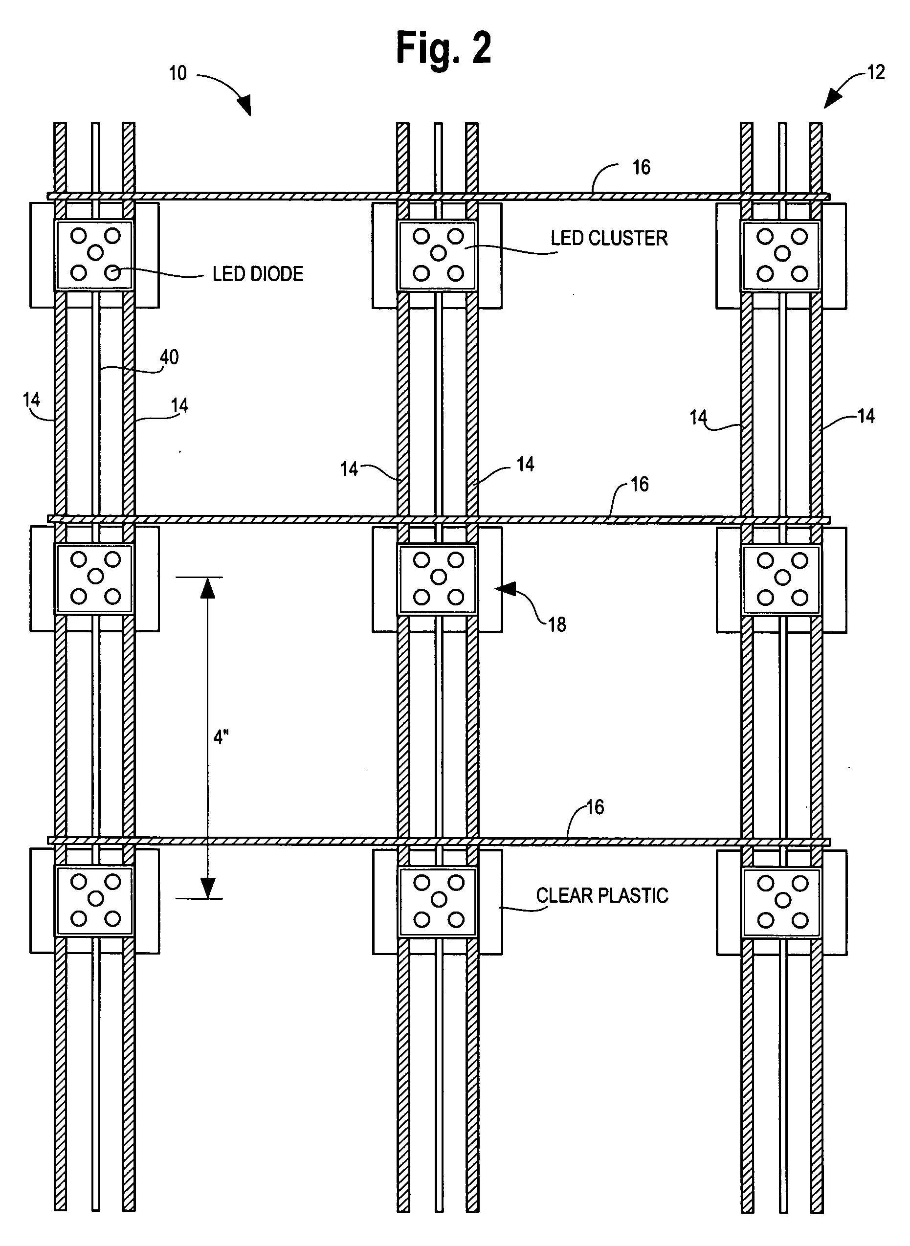 Led net display