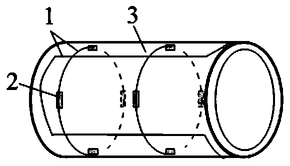 Intelligent optical fiber ring skin monitoring method for online diagnosis of submarine pipeline structure damage