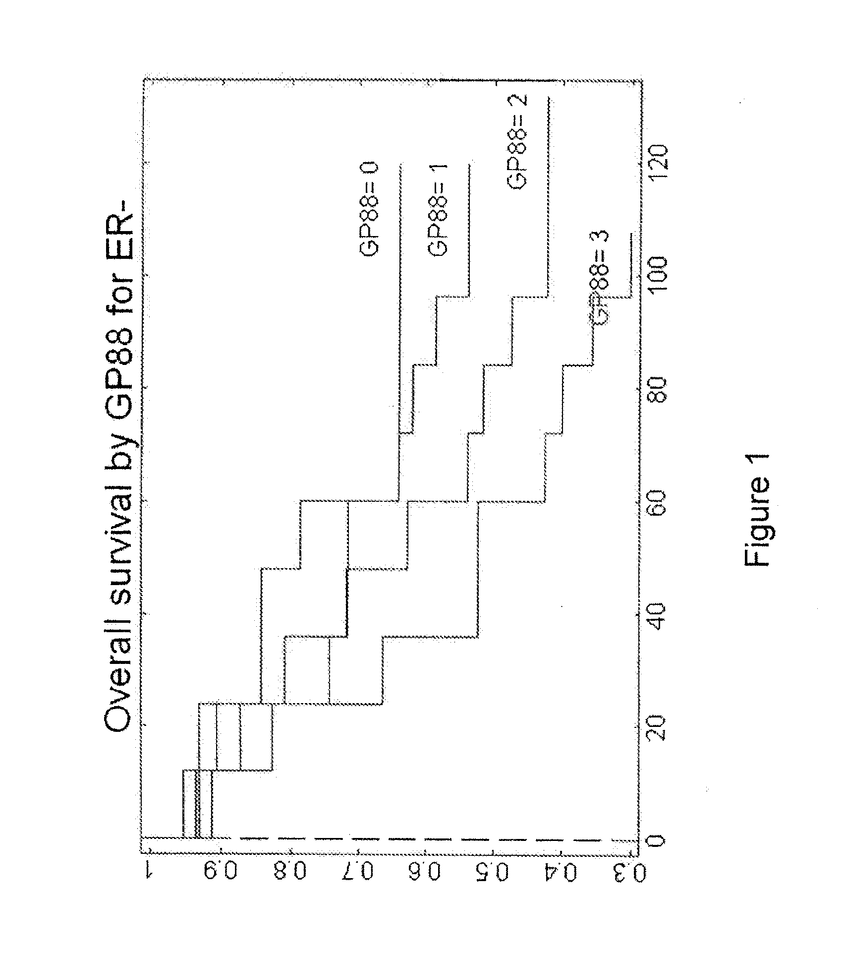 Methods for diagnosing cancer and determining the overall survival and disease-free survival of cancer patients