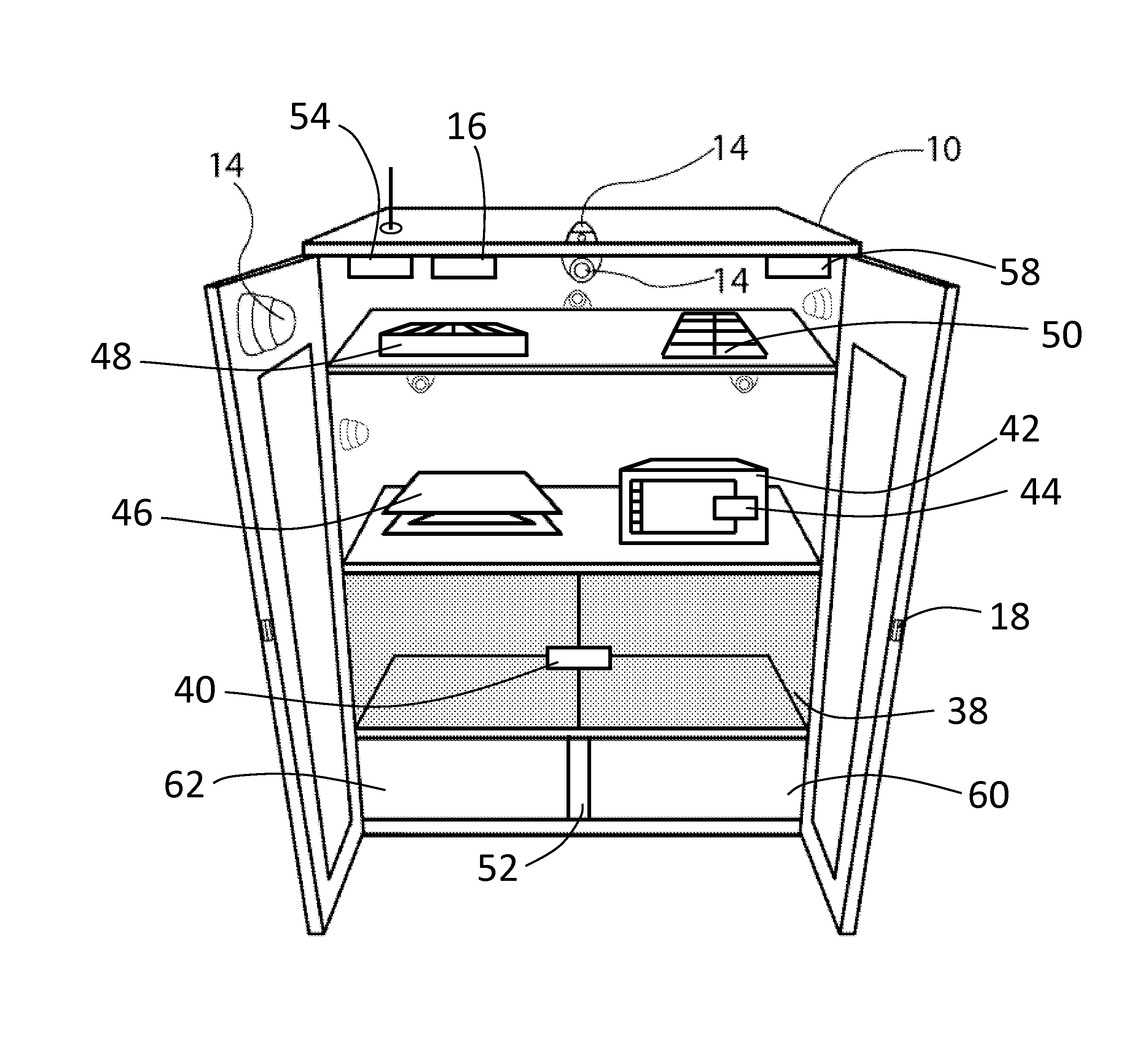 Storage container with inventory control