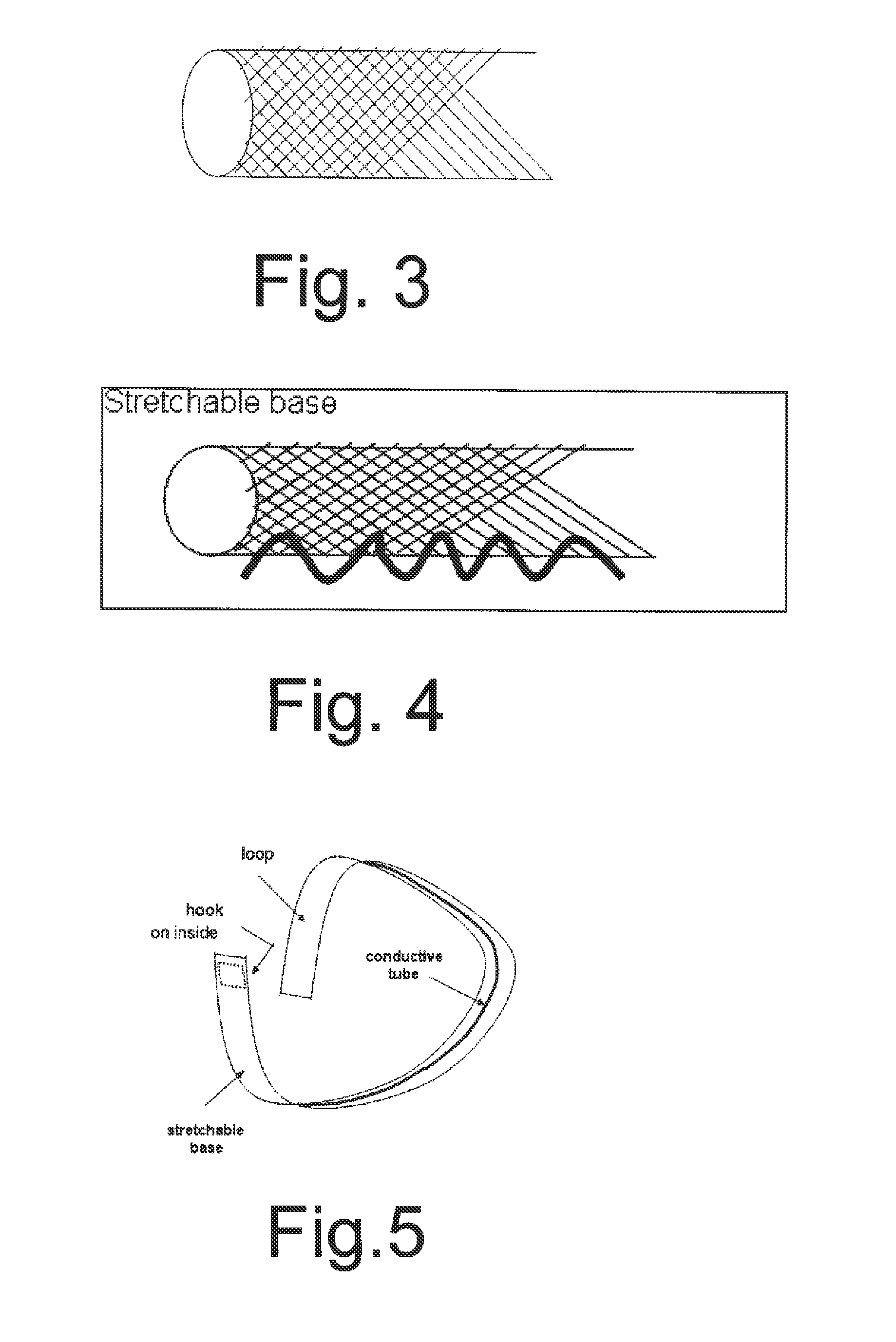 Stretchable electrode and method of making physiologic measurements