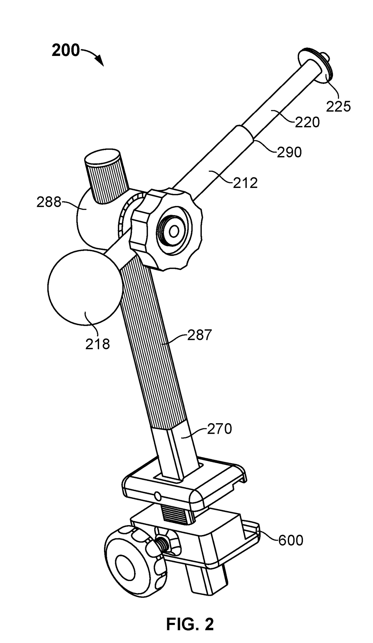 Hip positioner system and arm assembly