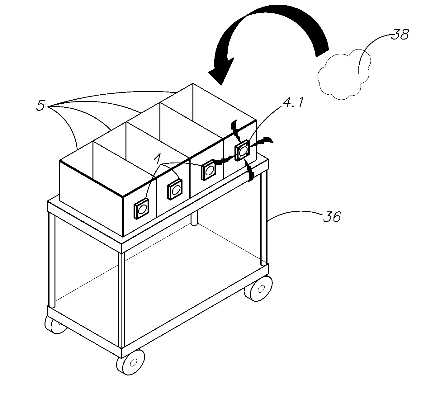 Wireless put-to-light system and method