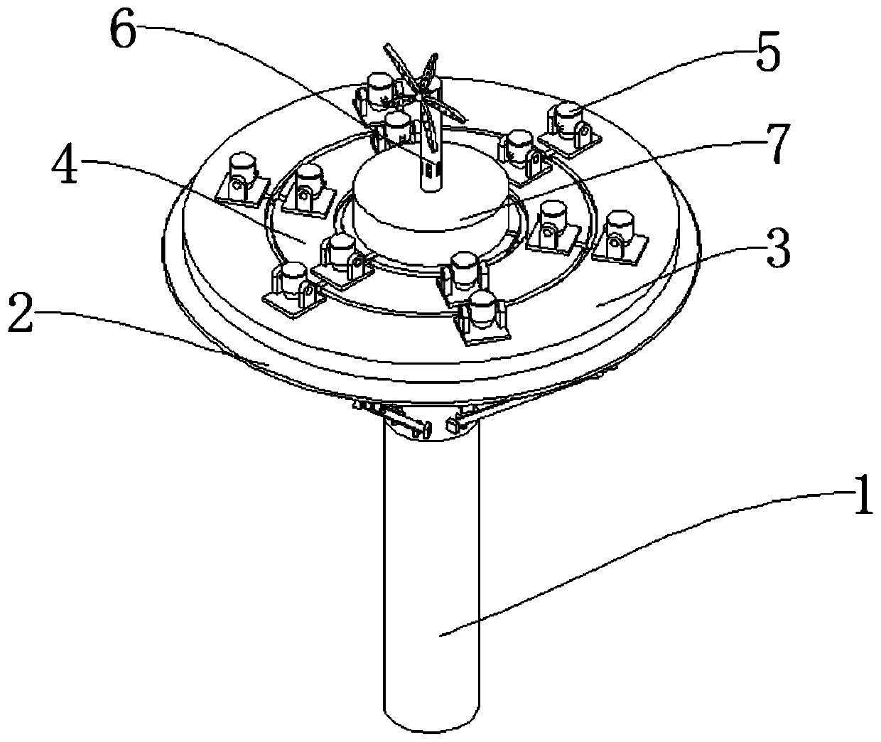 Multi-energy utilization landscape lamp for lakes and rivers, and installation method