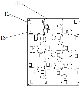 Mental development intelligent early education ground mat and identification method thereof