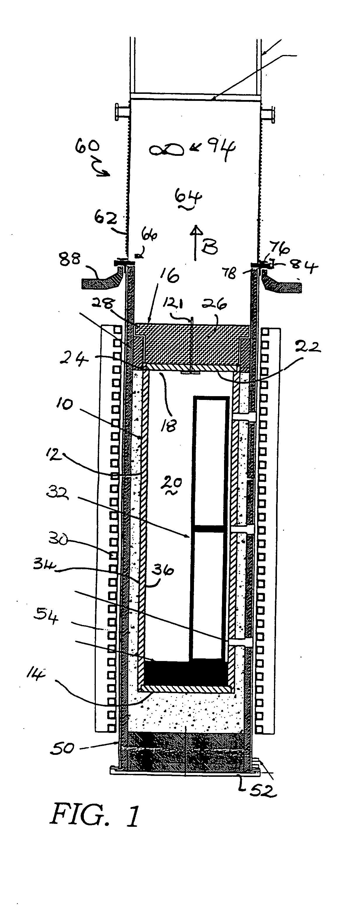 Induction furnace for high temperature operation