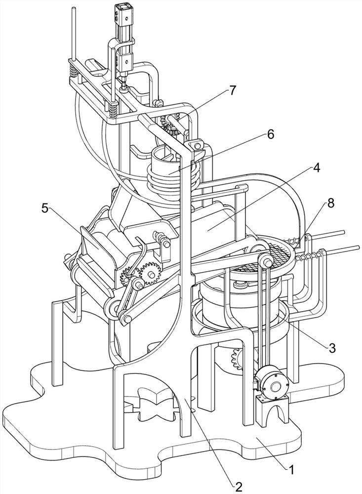 Grinding and crushing mechanism for calcium carbonate extraction