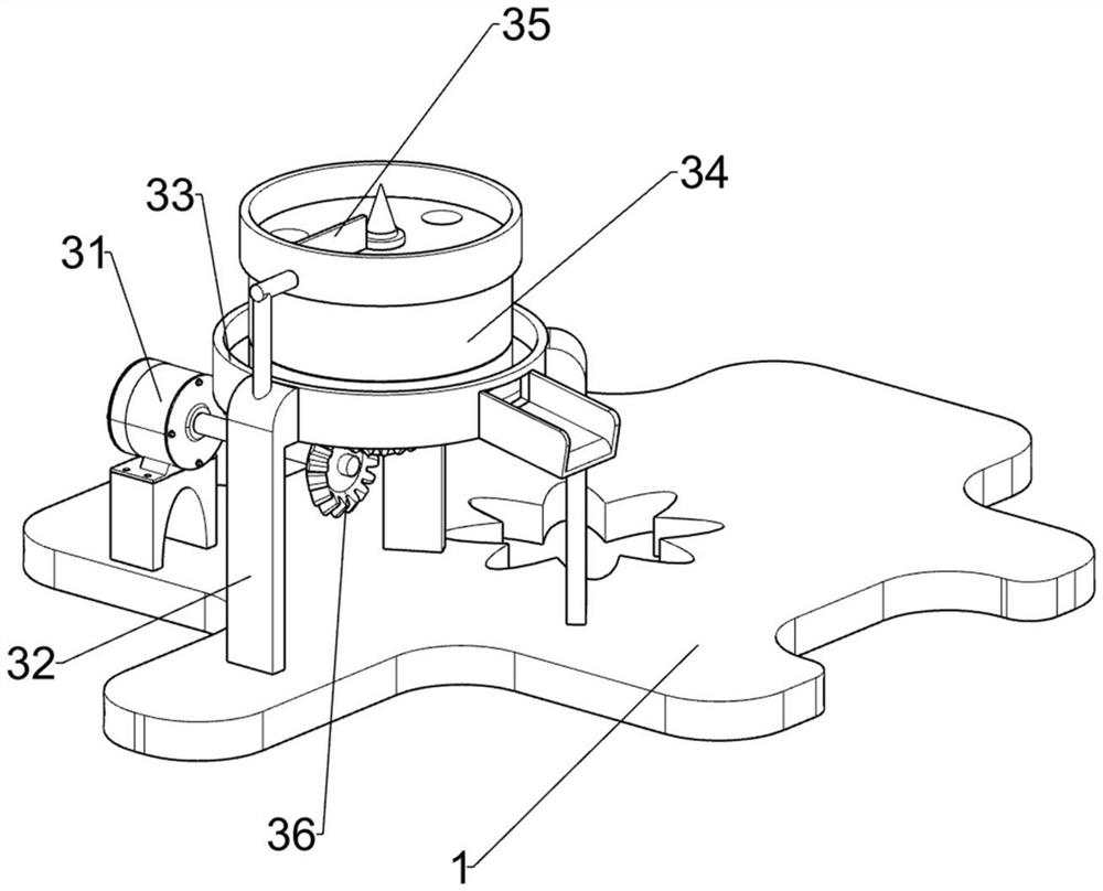 Grinding and crushing mechanism for calcium carbonate extraction