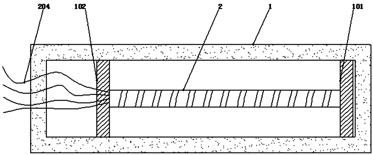 Test mold for corrosion of reinforced concrete and stress monitoring method for corrosion process