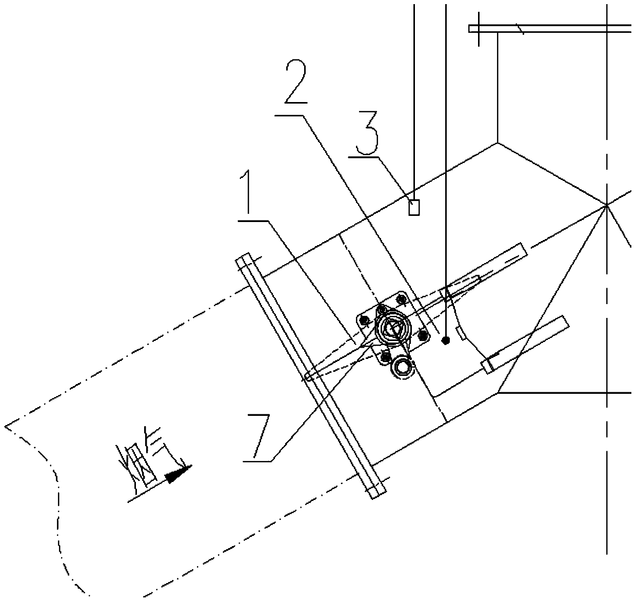 A device for combining exhaust pipes of marine diesel engines