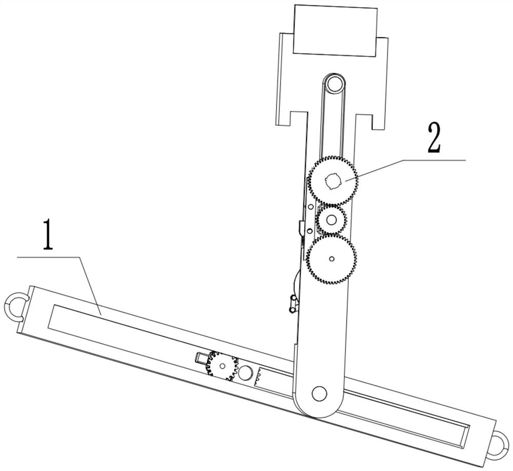 Chest hanging type forehead thermometer for epidemic prevention patrol