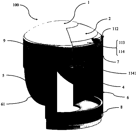 Isolated medical protective hood