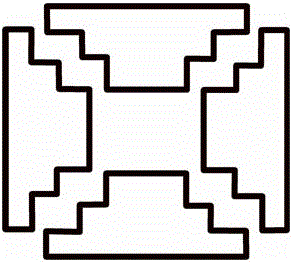 An ion trap device with stepped grid electrode structure