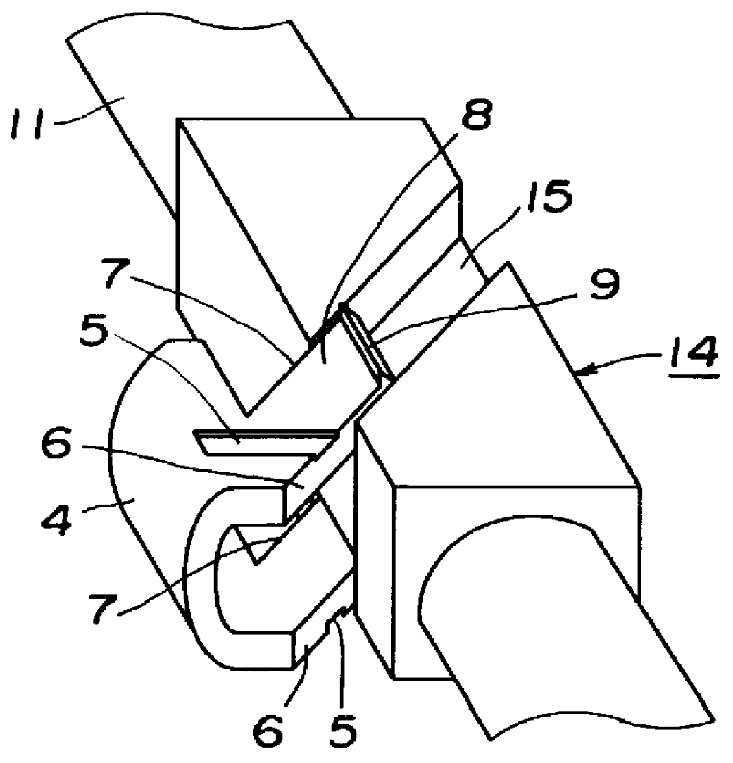 Side-knock type mechanical pencil