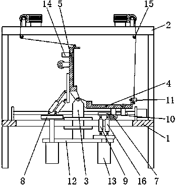 High-quality steel plate blank turnover device