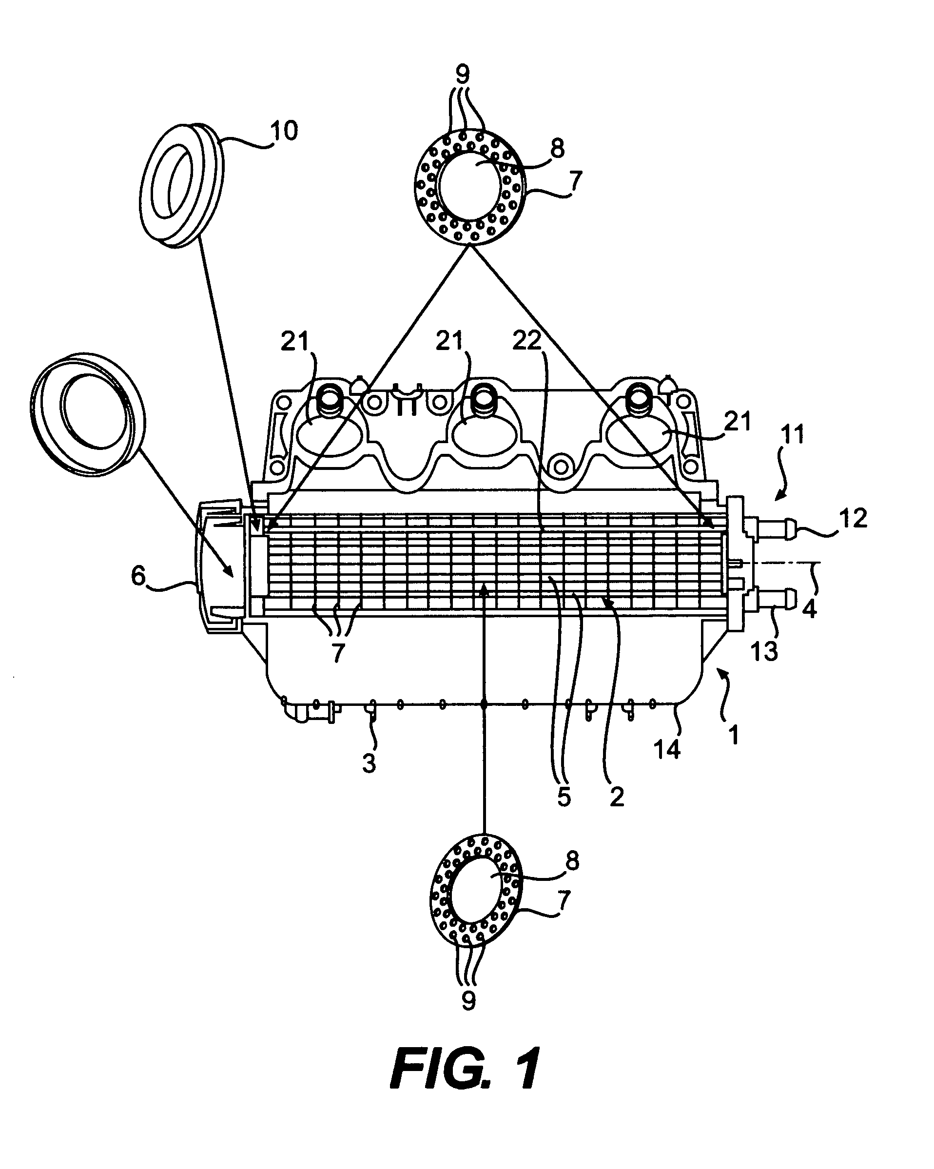 Combined intercooler and flame arrester