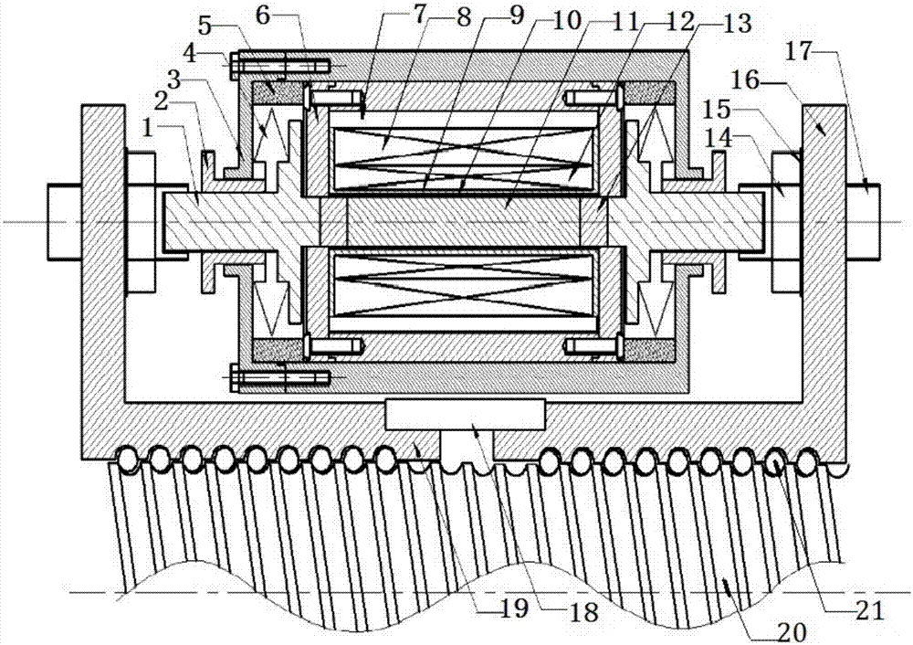 A ball screw pair preload measurement and control system and method with self-sensing function