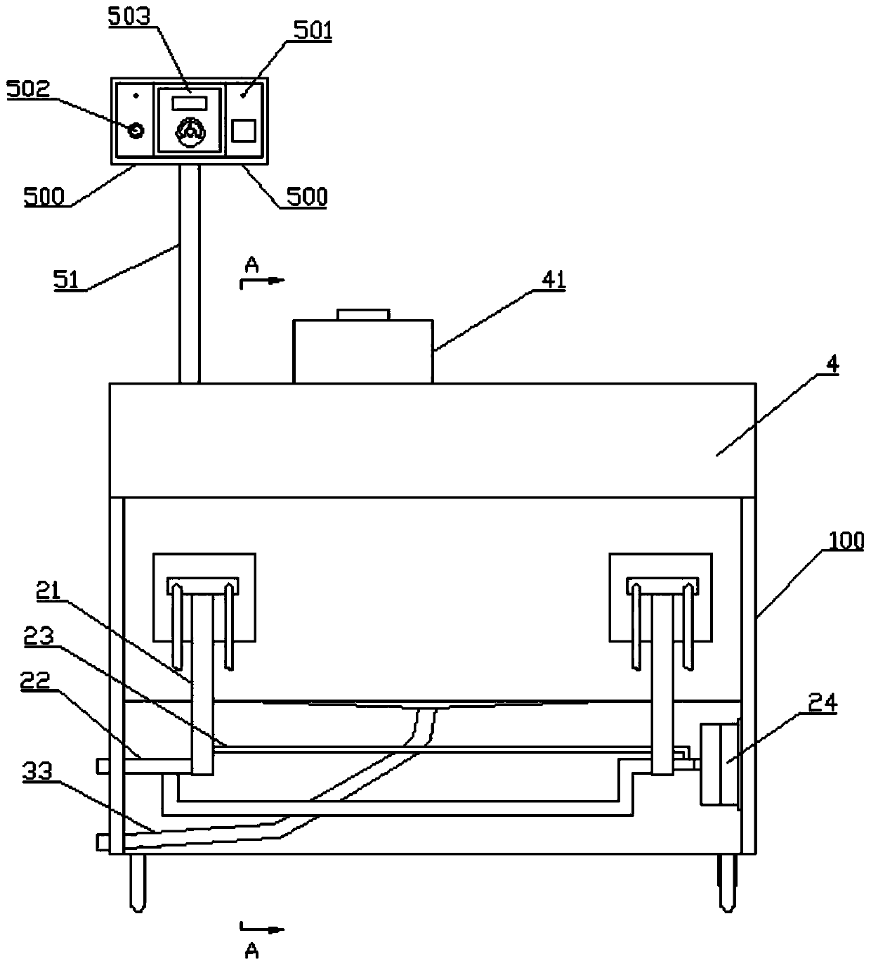 Automatic temperature control electric heating and gas heating dual-purpose baking oven