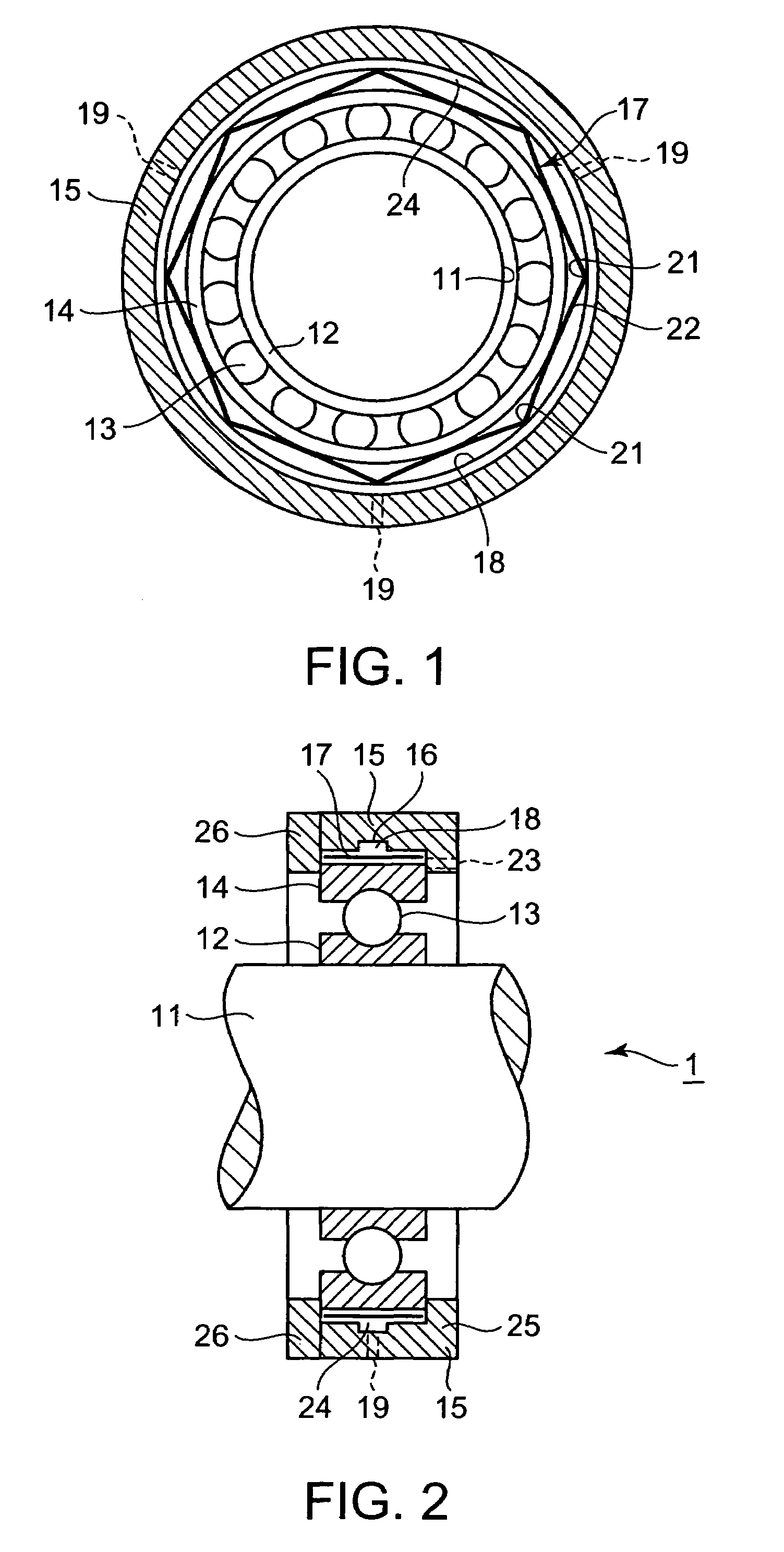 Bearing vibration damping mechanism