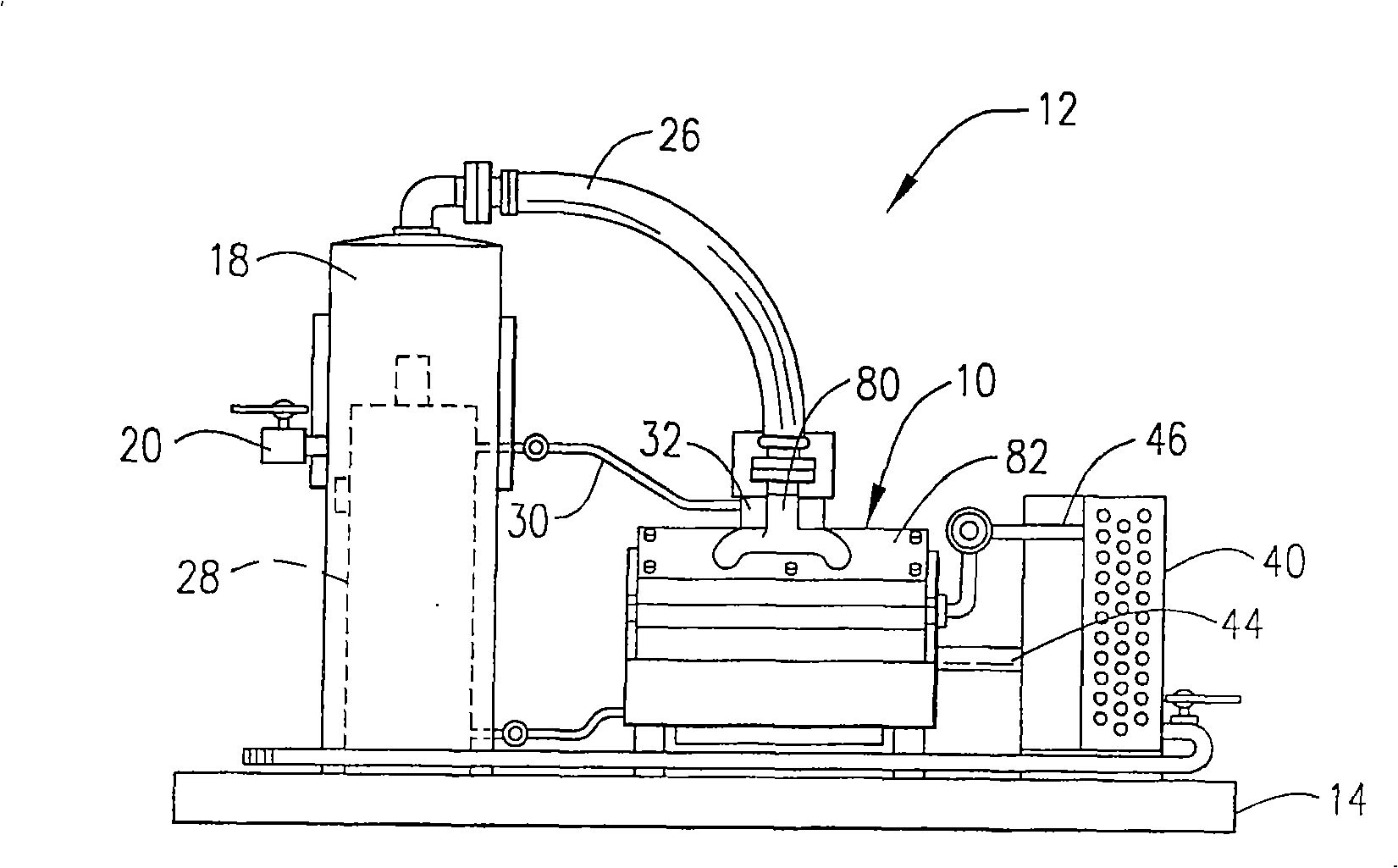 Cylinder block for integral gas compressor and internal combustion engine