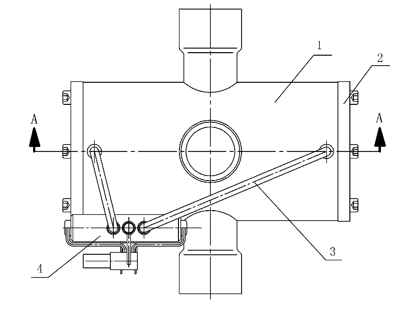 Piston four-way reversing valve for refrigerating system